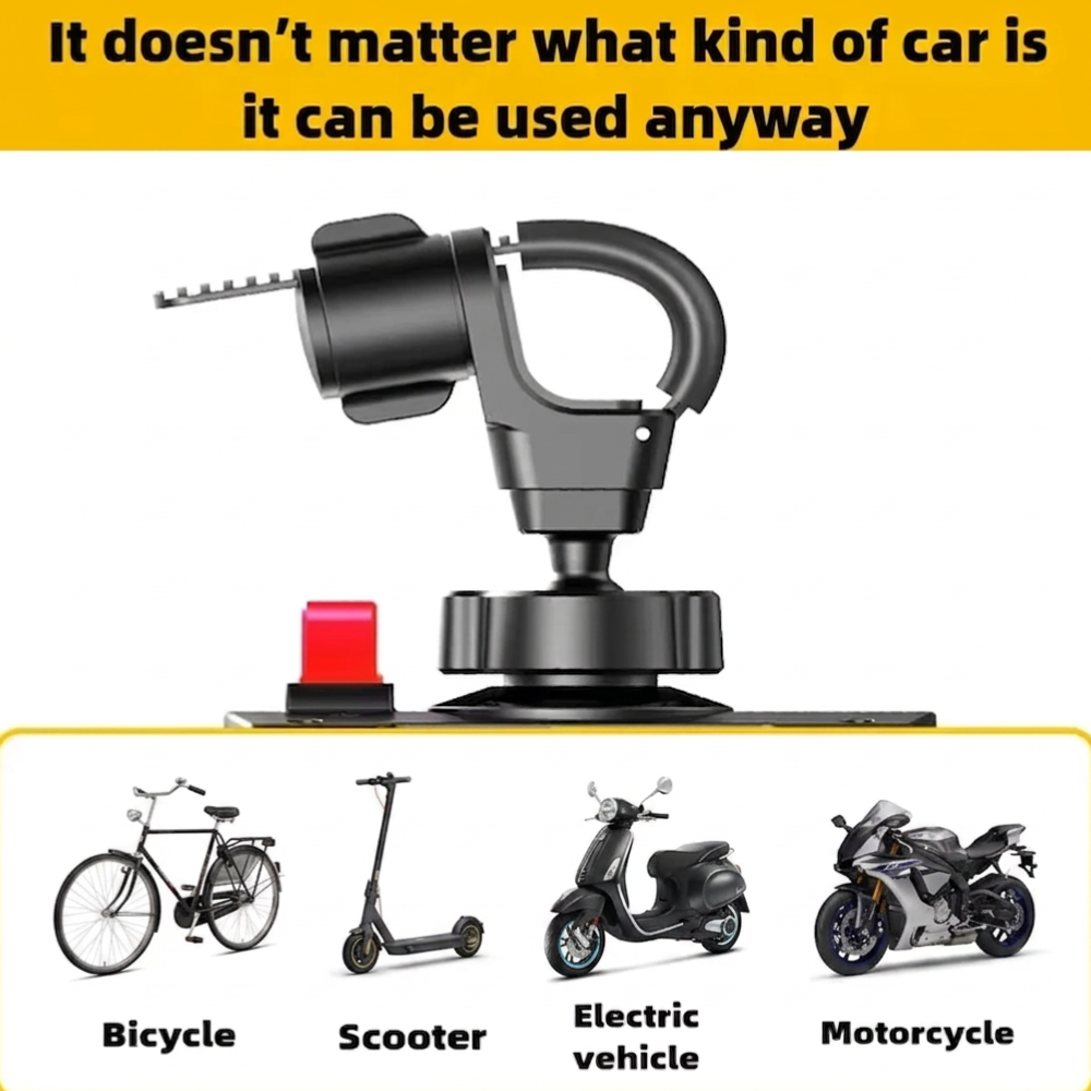 Ultra Resistant Motorcycle Phone Mount | 360° Rotation | One-Hand Operation
