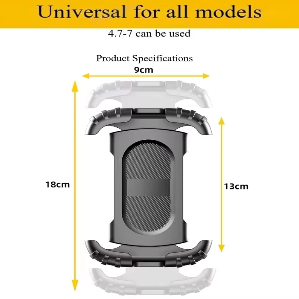 Ultra Resistant Motorcycle Phone Mount | 360° Rotation | One-Hand Operation