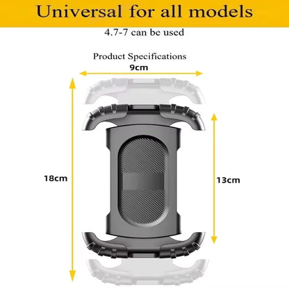 Ultra Resistant Motorcycle Phone Mount | 360° Rotation | One-Hand Operation